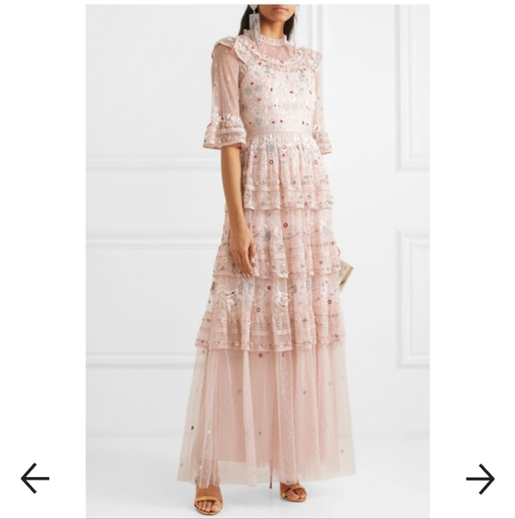 Needle & Thread Eden Tiered Embellished Tulle Gown - Picture 2 of 11